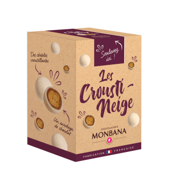 Corbeille en bois de chocolats Monbana - Monbana Chocolatier